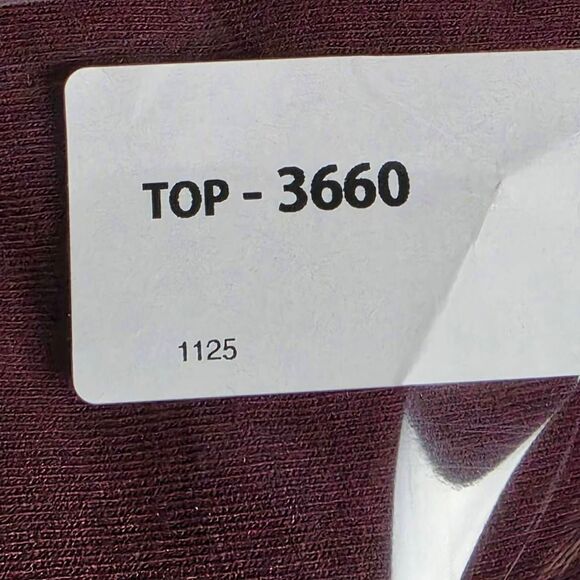 Adidas Burgundy Athletic Logo Tee Shirt M - Picture 7 of 7